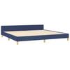 Vidaxl Bed Frame Without Mattress, Blue, 200X200 Cm, Upholstered