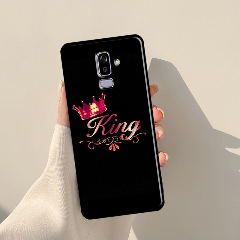 Crown QUEEN & KING Couples For Samsung J3 J5 J7 J510 J310 J330 J710 J730 J1 A3 A5 2016 2017 J4 J6 Plus J8 2018 Case
