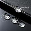 Handmade White Crystal Glass Carving Beads for DIY Bracelets