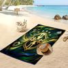 Asciugamano da Spiaggia con Stampa Calcio Brasiliano Asciugatura Rapida Super Assorbente Morbido Asciugamano da Bagno per Nuoto Spiaggia Viaggio Souvenir Regalo