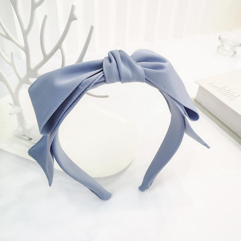 Colorful Satin Big Bow Hairbands Headbands Ornament Accessories Hair Accessories