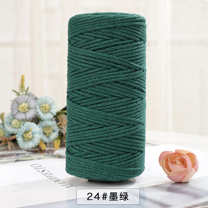 150g/150m 2mm Round Strand Hollow Yarn,European Hook Bag Core Diy Thread,Many Colors,Hand-knitted Crochet Matching Crocheting