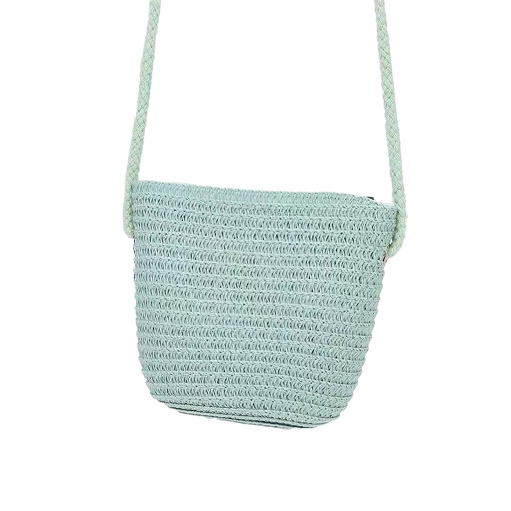 Weiche Stroh-Tragetaschen Personalisierte Reise-Einkaufstasche Strand-Webhandtasche Damen Böhmische Umhängetasche Valentinstagsgeschenk