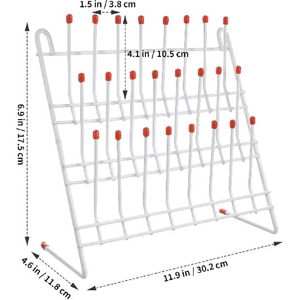 Laboratory Beaker Drying Holder Draining Rack for Test Tubes and Glassware Organization and Practical Drying for Labs