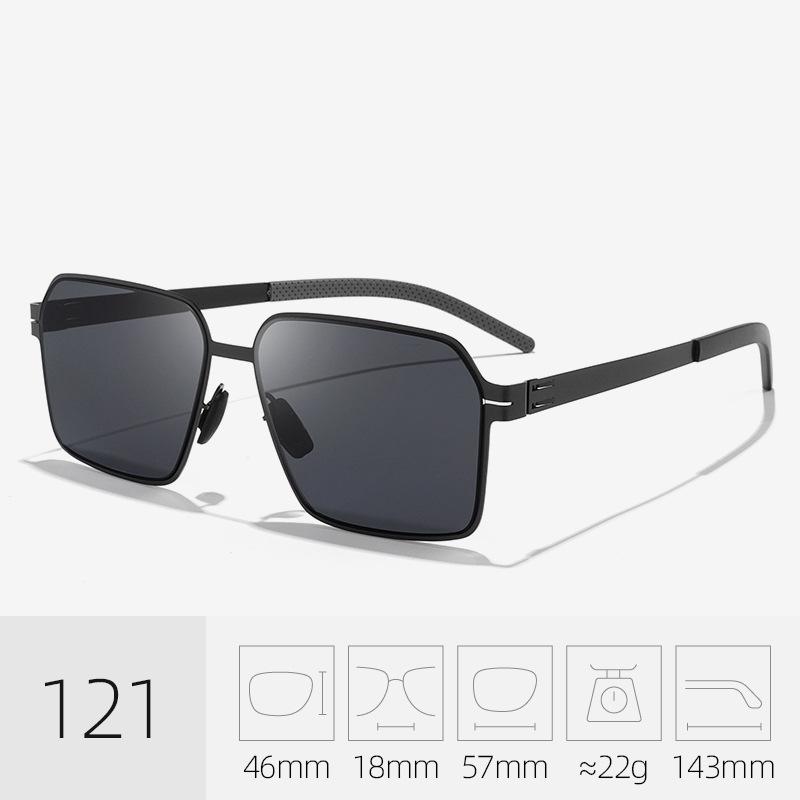 Men's Color-Changing Polarized Sunglasses - Day/Night UV Protection, High-Definition, Fashionable for Driving.