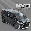 YMT1 1:24 Lexus LM300 MPV Alloy Car Model Diecast Metal Vehicles Car Model High Simulation Sound and Light Children Toy Gift With Key