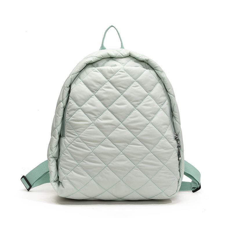 Rautenförmiger Stickfaden Damenrucksack 2025 neue Reisetasche Mode Rucksack Pendler Schultasche
