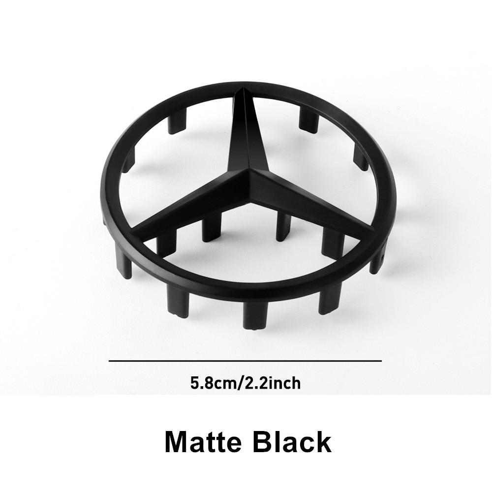 SUG2   Car Interior Steering Wheel Hollow Badge Logo Decor Accessories For Mercedes Benz C180 C200 C260 C300 W108 W124 W126