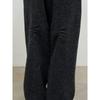 Anggae Melange Wool Blend Curved Pants Gray