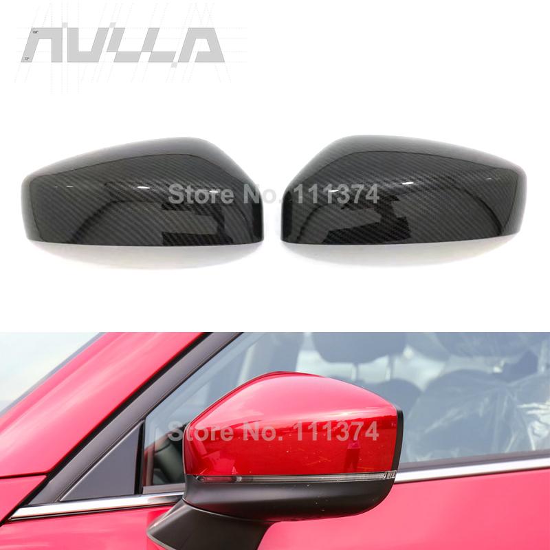

Хромированное зеркало боковой двери из углеродного волокна, вид сзади для Mazda CX-5 CX5 2017 2018 KF, крышки заднего вида, отделка автомобиля