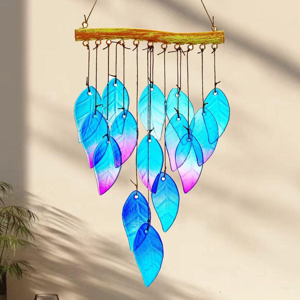 Hanging Fish Shaped Wind Chime Creative Novelty Sun Catcher Colorful Handmade Light Collection Pendant Scenic Spot