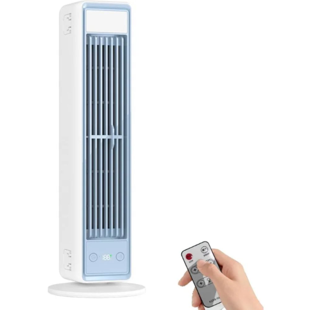 Multi-Dimensional Tower Fan Silent Leafless Fan Remote Control Electric Fan Summer Cooling