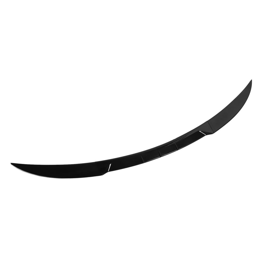 3PCS Car Rear Spoiler Wing Bright Black 120cm Low Noise Lightweight Shockproof Universal for Vehicle
