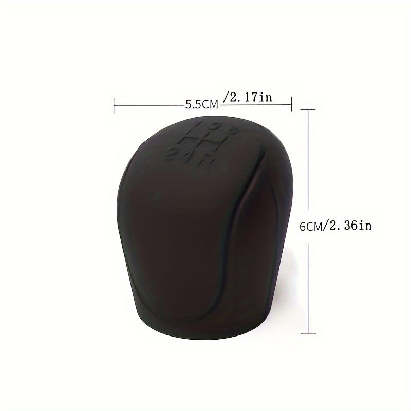 2Pcs/set Anti-Slip Silicone Gear Shift Cover for Manual 6-Speed Cars Durable Interior Accessory
