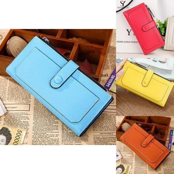 Fashion Lady Women's Leather Clutch Wallet With Elegant Design And Perfect Size For Everyday Use