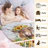 Sunflower Highland Cow Blanket Soft Nature & Animal Flannel Throw Blanket for Sofa Bed Perfect Gift & Cozy Home Decor Blanket