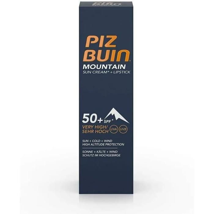 Crème solaire pour le visage - Piz Buin - MONTAGNE COMBI FP 50 - 20 ml - Imperméable - Protection haute altitude