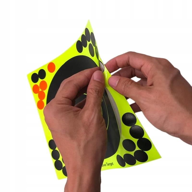 Shooting Splitter Target Self-Adhesive Splatter Stickers 20.3Cm 50Pcs