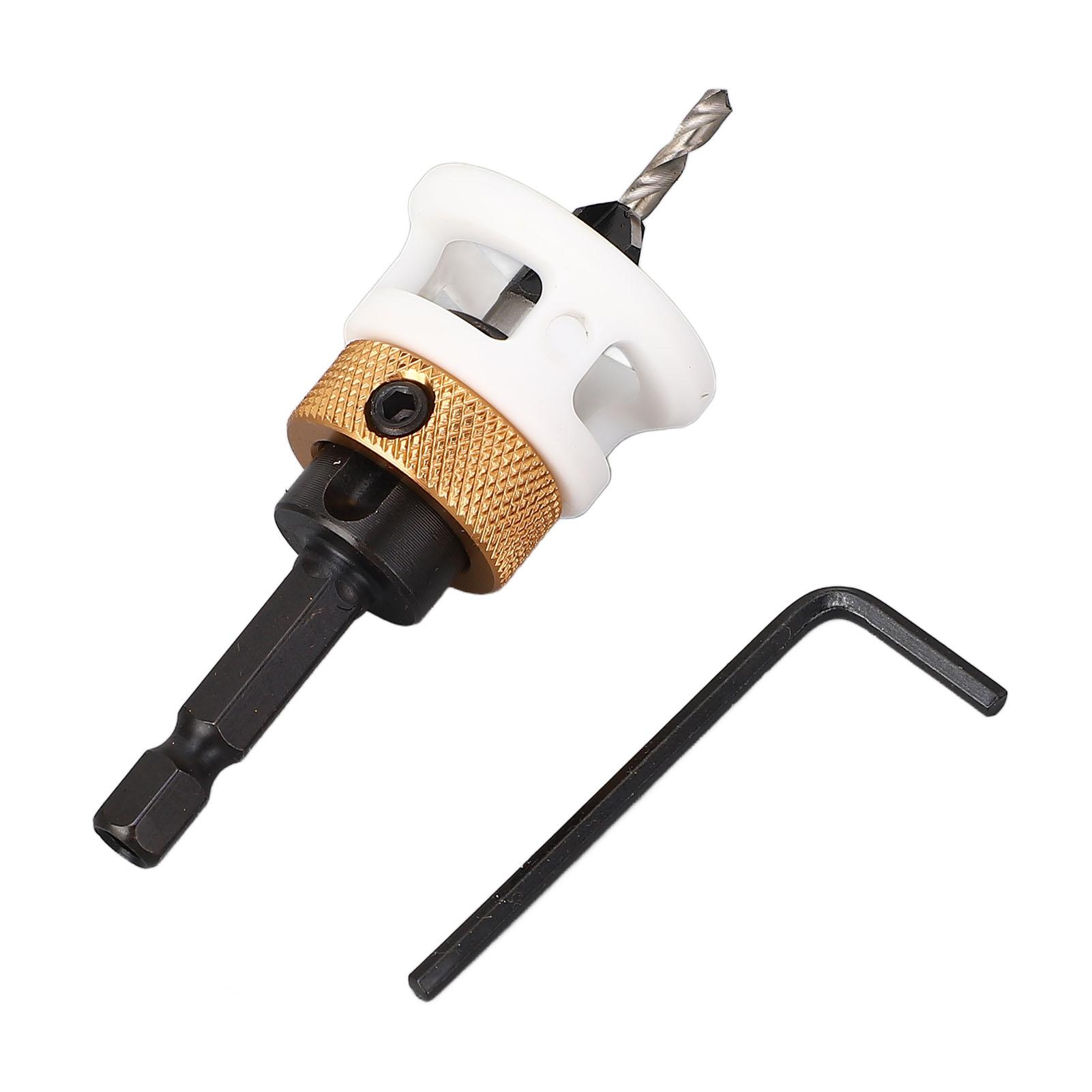 

Countersink Drill 4 Flute 82 Degree Alloy Steel Adjustable Depth Tapered Bit Set for Woodworking