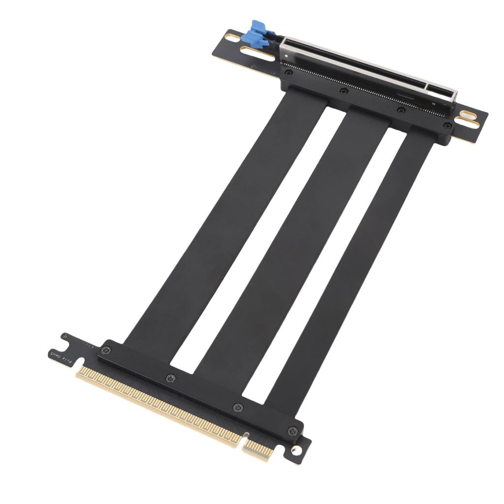 PCIe 5.0 X16 Riser Cable 90 Degree Right Angle 128Gbps Shielded PCIE 5.0 X16 GPU Extension Cable for PC Case Server ITX