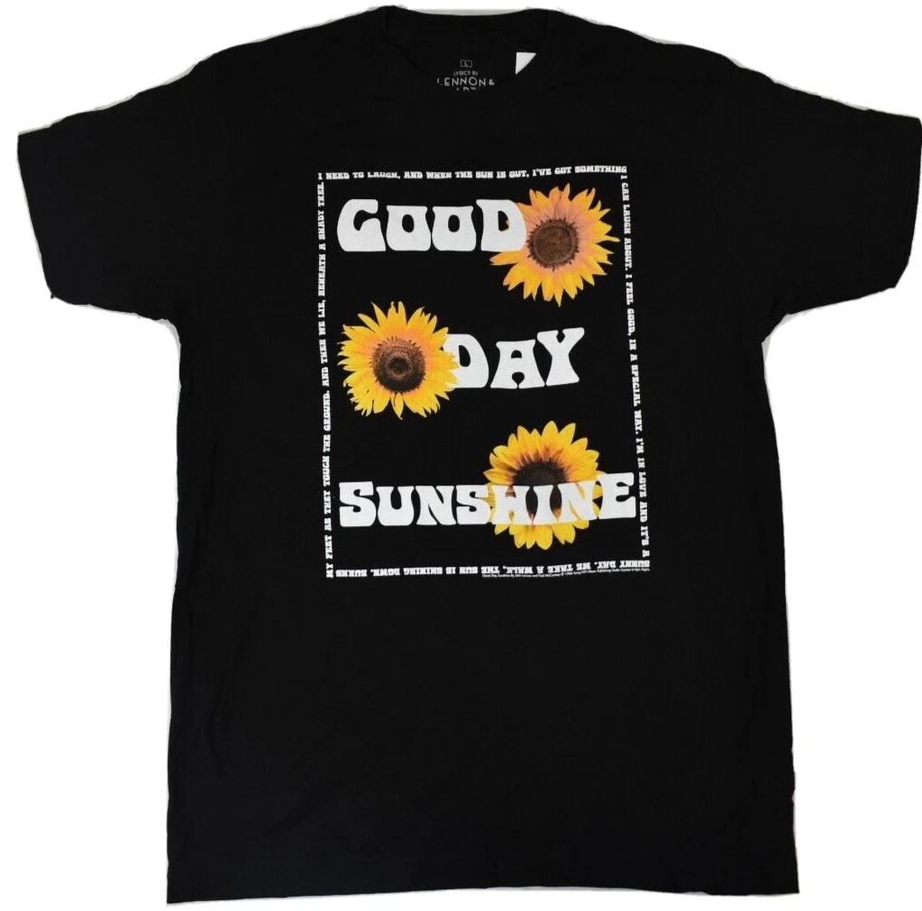 

Ripple Junction Mens Lyrics By Lennon & McCartney Good Day Sunshine Shirt New L 4XL