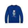 Polo FW22 Bear Print Crewneck Long Sleeve Sweatshirt Men Sweatshirt Blue 710853308-016