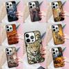 Leopard African Animal Phone Case For iPhone 17 Air 15 16e 14 13 Pro Max Coque 12 11 Pro Max PLUS Cover