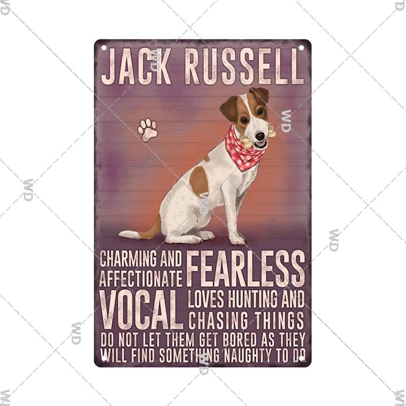 Blechschilder im Vintage-Stil mit Hunden, dekoratives Schild, Retro-Metallplatte für Zuhause, Wohnzimmer, Männerhöhle, Café, Bauernhof, Retro-Poster, Wandkunst-Dekor