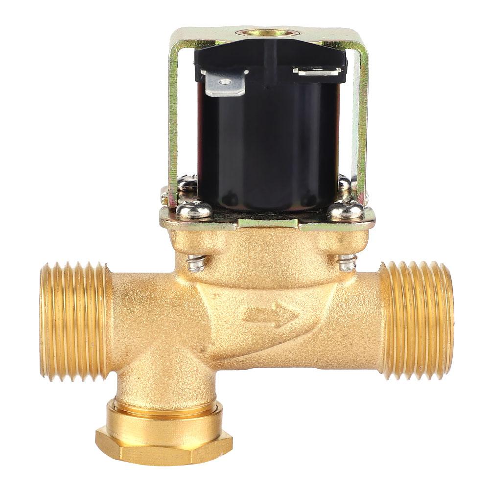 1 2  Brass Electric Solenoid Valve NC Normally Closed Water Inlet Valve (DC12V)