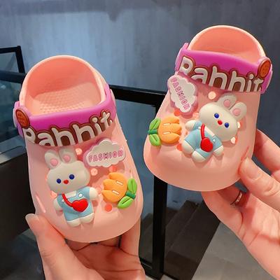 Cartoon Teddybär und kleines Kaninchen Kinder Hausschuhe Sommer Damen Anti-Rutsch Home Indoor Sandalen und Hausschuhe Herren und Kinder Schuhe