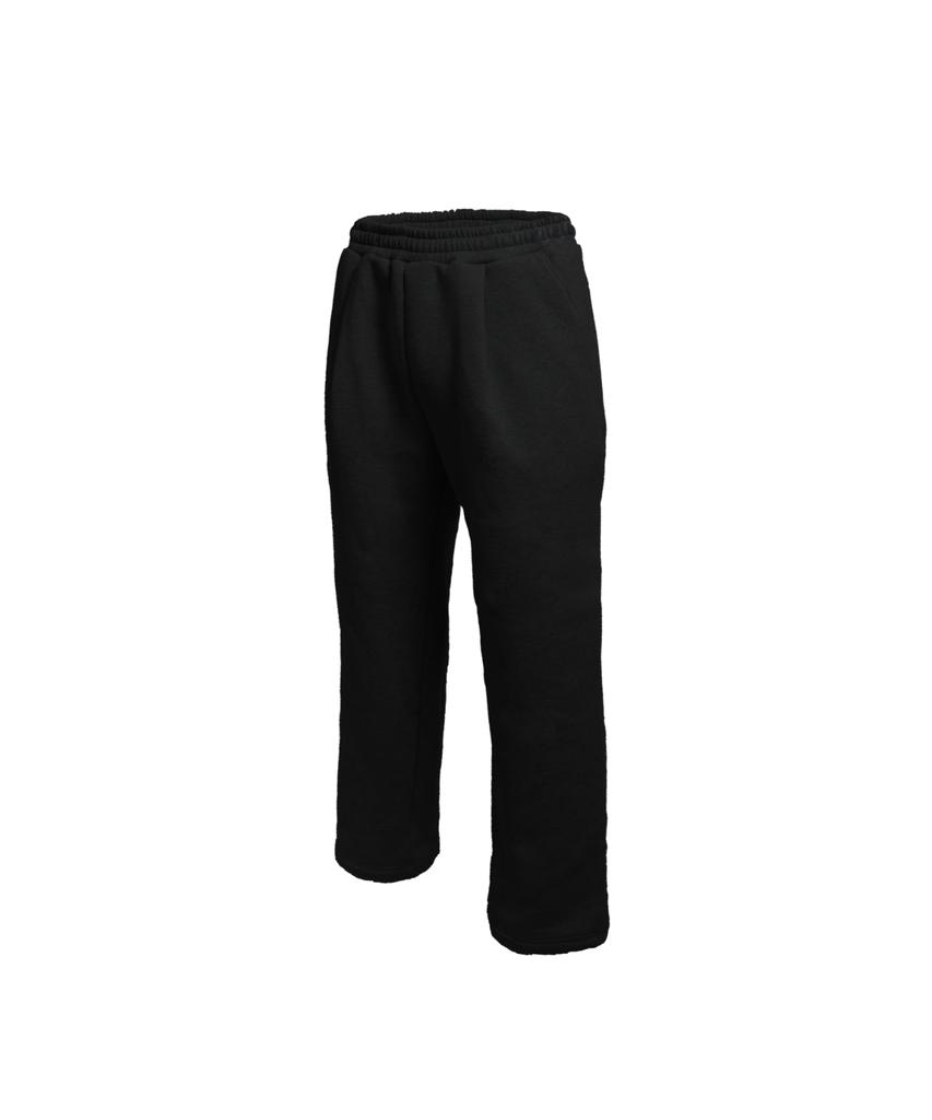 LEADEN One-Pleat Semi-Wide Training Pants [Black] (Renew)