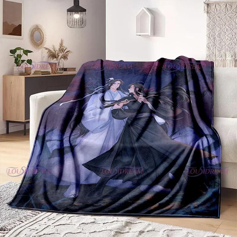 Tegneserier tegneserie Mo Dao Zu Shi Wei Wuxian Flanellteppe Sofa Jente Varmt Hjem Lan Wangji Teppe Gave Tilpass Kvinne Sengetøy