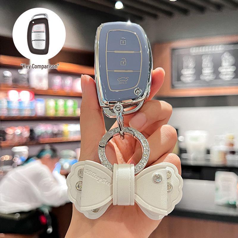 Modern Ix35, Elantra, Santa Fe, and Sonata Key Cover with Buckle