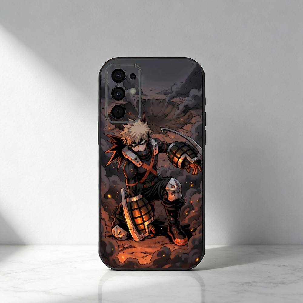 

K-Katsuki B-Bakugo Из MHA Чехол для телефона Для Samsung S25,S24,S21,S22,S23,S20,Ultra,S26,Plus,Fe,Note,5G Черный Чехол Samsung S25Plus
