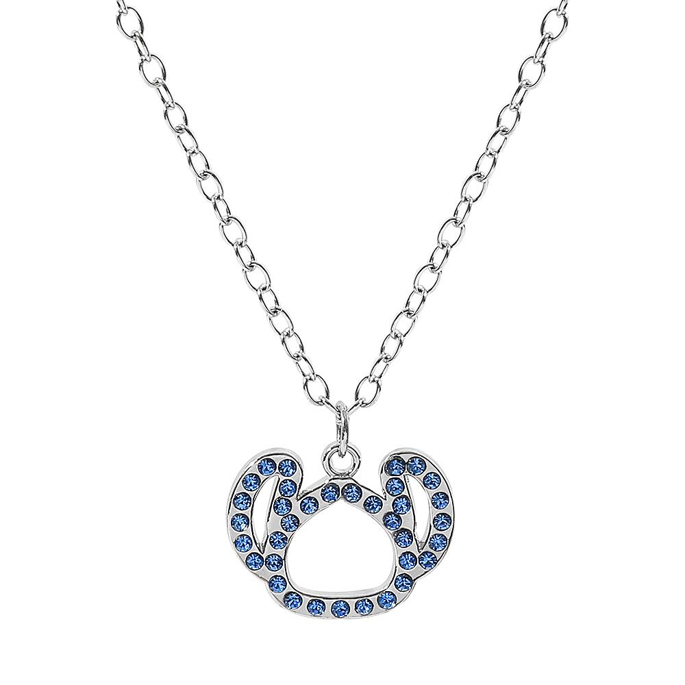 Cute Stitch Cartoon Pendant Necklace Jewelry Personality Sweater Chain with Filled Rhinestones for Women Gift