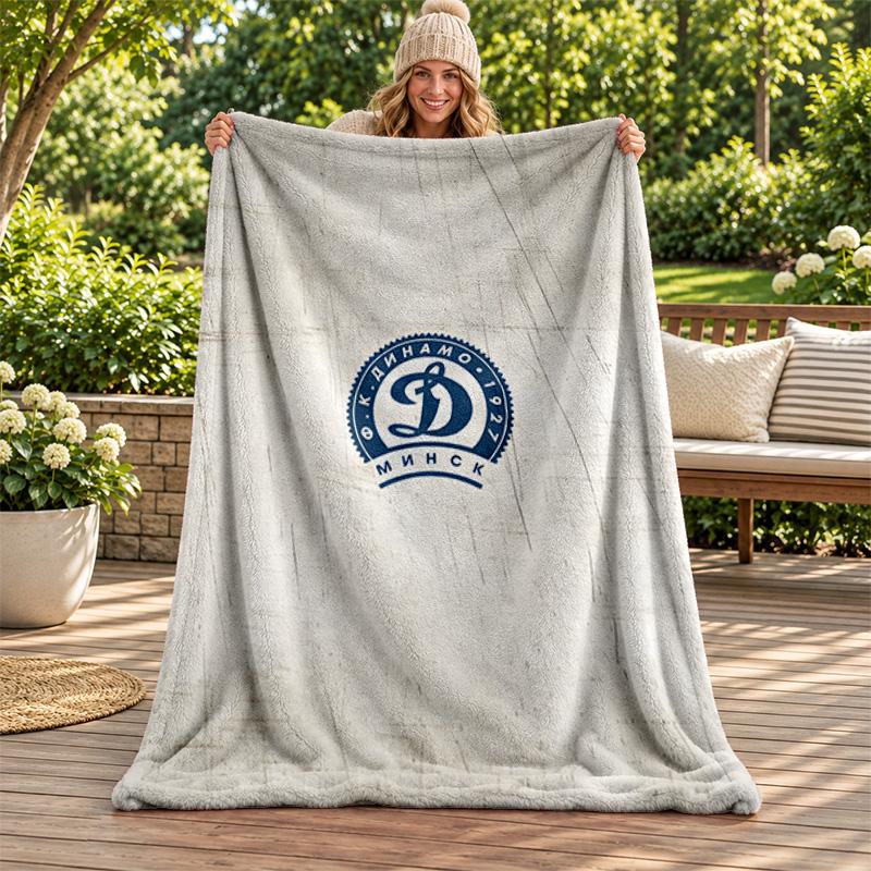 FC Dinamo Minsk Blanket Flannel Blanket Soft Cozy Plush Throw for Sofa Bed Lightweight Home Decoration Gifts for Christmas Various Holidays