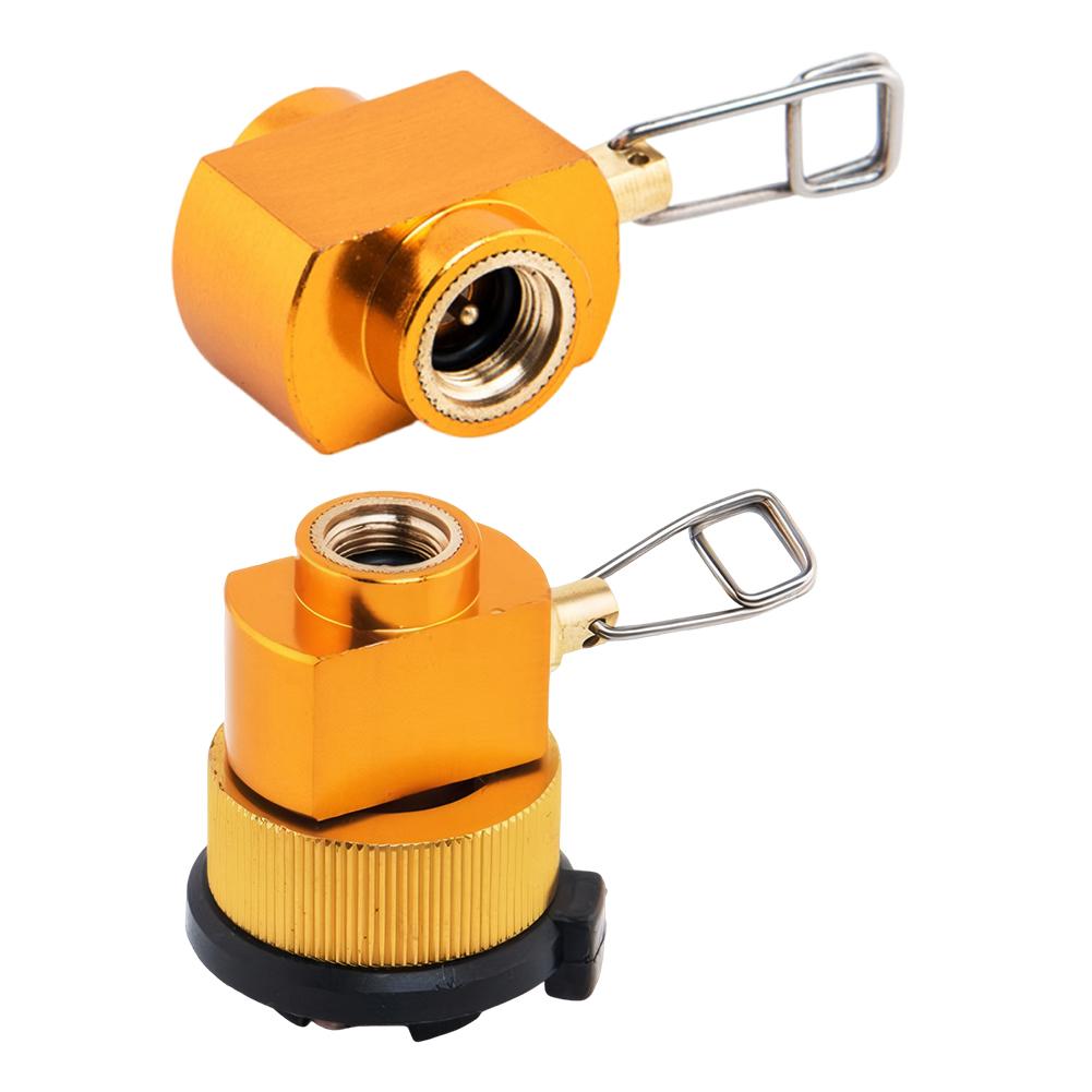 Gas Refill Adapter Leakproof Refill Flat Tank Conversion Adapter Explosion-proof Camping Canister Vent Valve for Camping Picnic