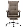 Massage Office Chair Taupe Fabric