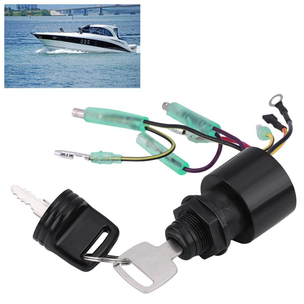 87-17009A5 Ignition Key Switch Keyed Boat Key Switch Durable Boat Ignition Switch Boat Control