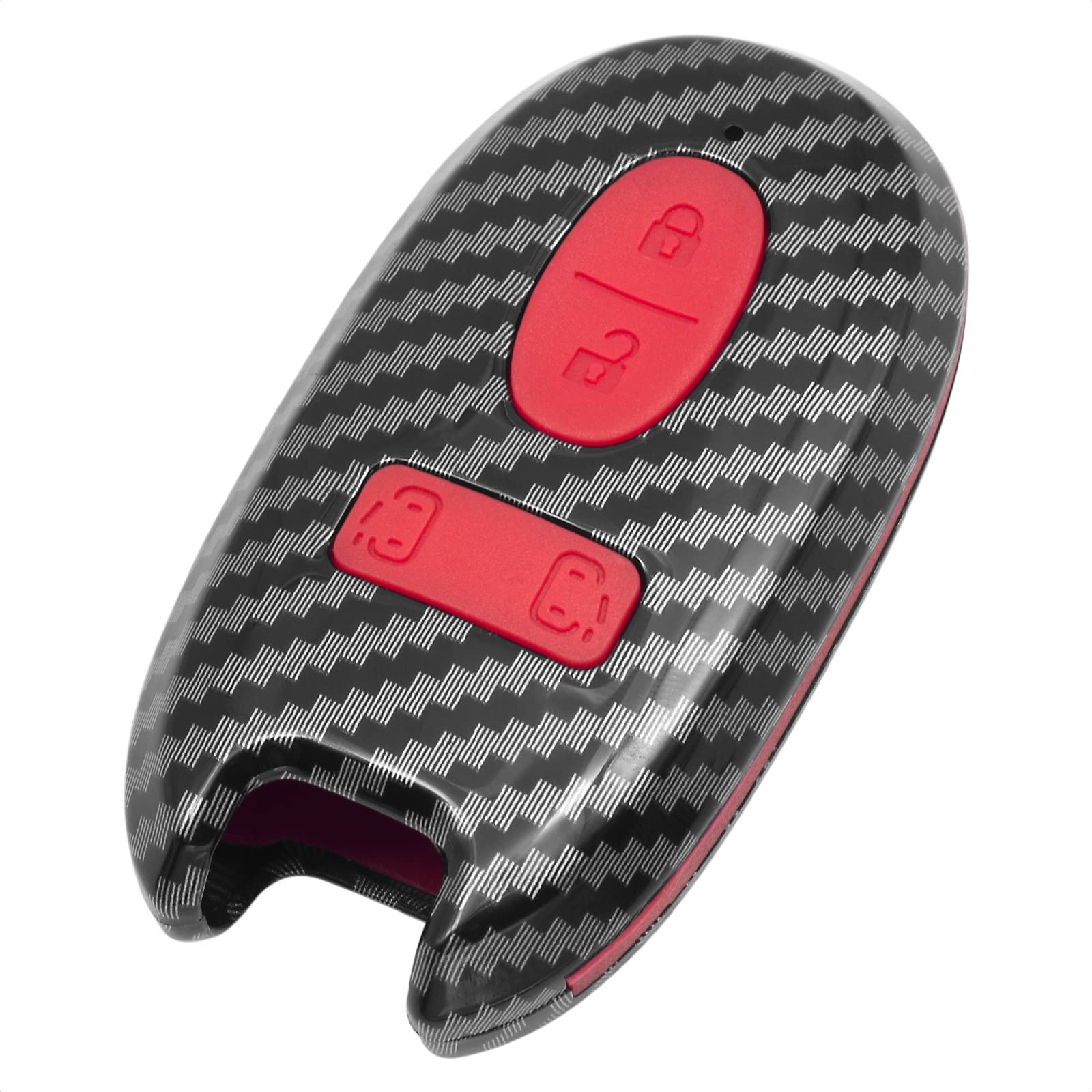 

TANGSEN Чехол для ключа для Совместим с Wagon MR Key Ключ Стильный Автомобильный Пульт Красный Suzuki, Двусторонний Сдвижной, R, Wagon, Alto, Lapin, Palette,