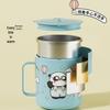Beerus Team Stainless Steel Mug: Cute Cartoon Style, Leak-Proof, Dustproof, with Lid for Coffee, Tea, or Water.