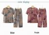 Elderly Women's Round-Neck Short-Sleeve Two-Piece Summer Set