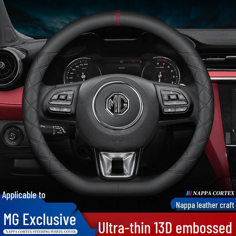 MG Genuine Leather Steering Wheel Cover for MG6, MG Navigator HS, MG5, Roewe ZS, Roewe 3