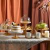 Vintage Wooden Cake Stand Transparent Cake Display Stand Dessert Stand  Afternoon Tea