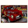 RetroStyle Willie Truck Metal Wall Art    Vintage Racing Decor Tinplate Classic Car  Sunday Race Day Design Easy To Hang Fo