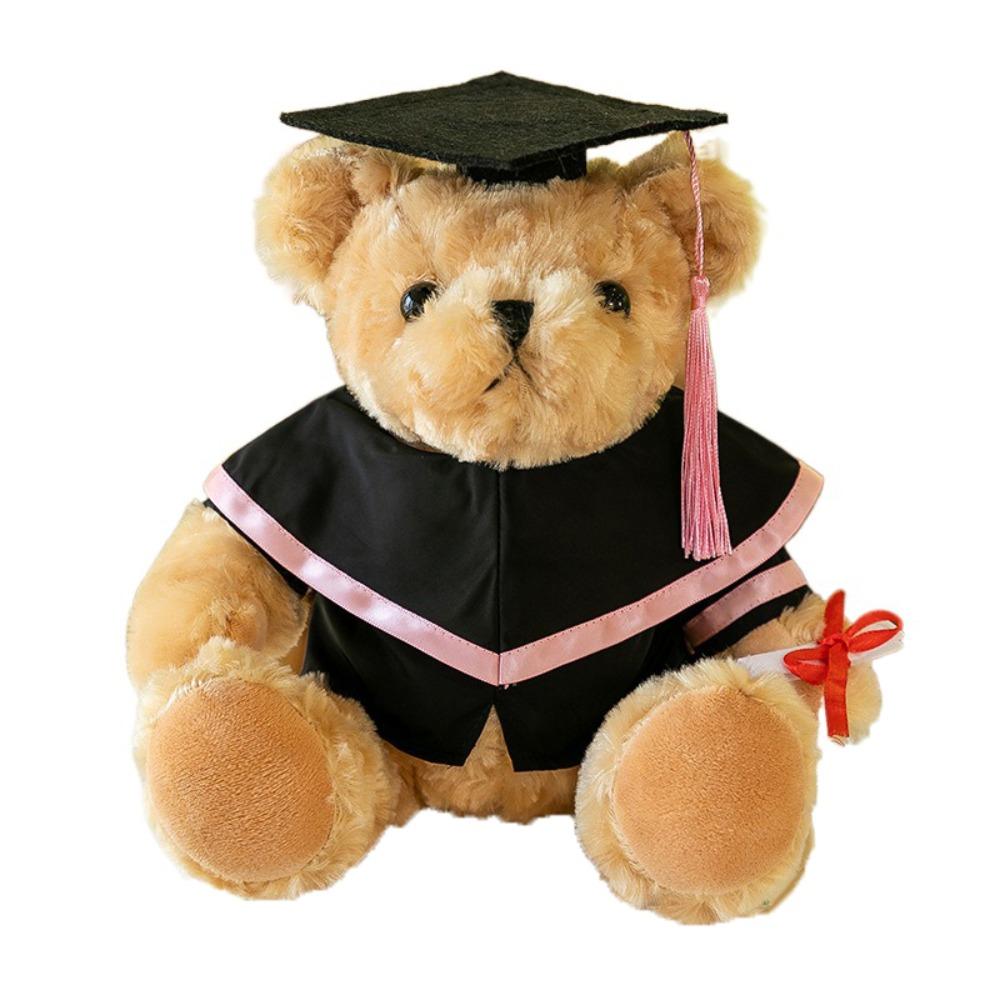 Cute Doctor Cap Graduation Bear Doll Academic Dress Bear Animal Doll  Graduates Celebration