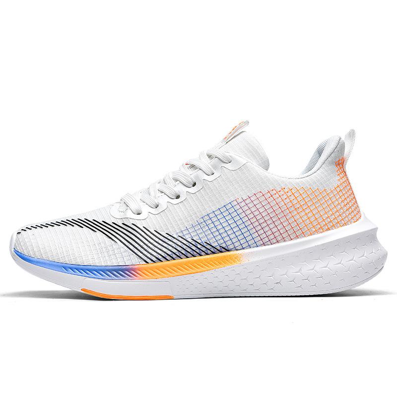 

Весна-лето 2025 новая легкая повседневная беговая обувь мужская и женская сетчатая дышащая обувь на мягкой подошве гоночная беговая обувь 45