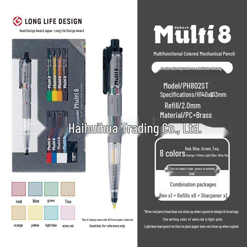 Pentel Multi+8 Krāsainu zīmuļu serdiņu uzpildes