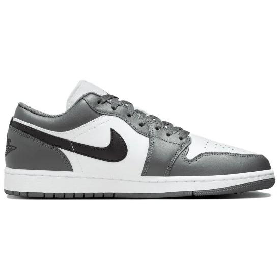 Adidași Unisex Air Jordan 1 Low Gri Fier Negru Alb 553558-152