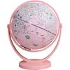 Princess Pink Gemini Globe AR Desk Lamp - Creative Birthday & New Year Gift for Kids.